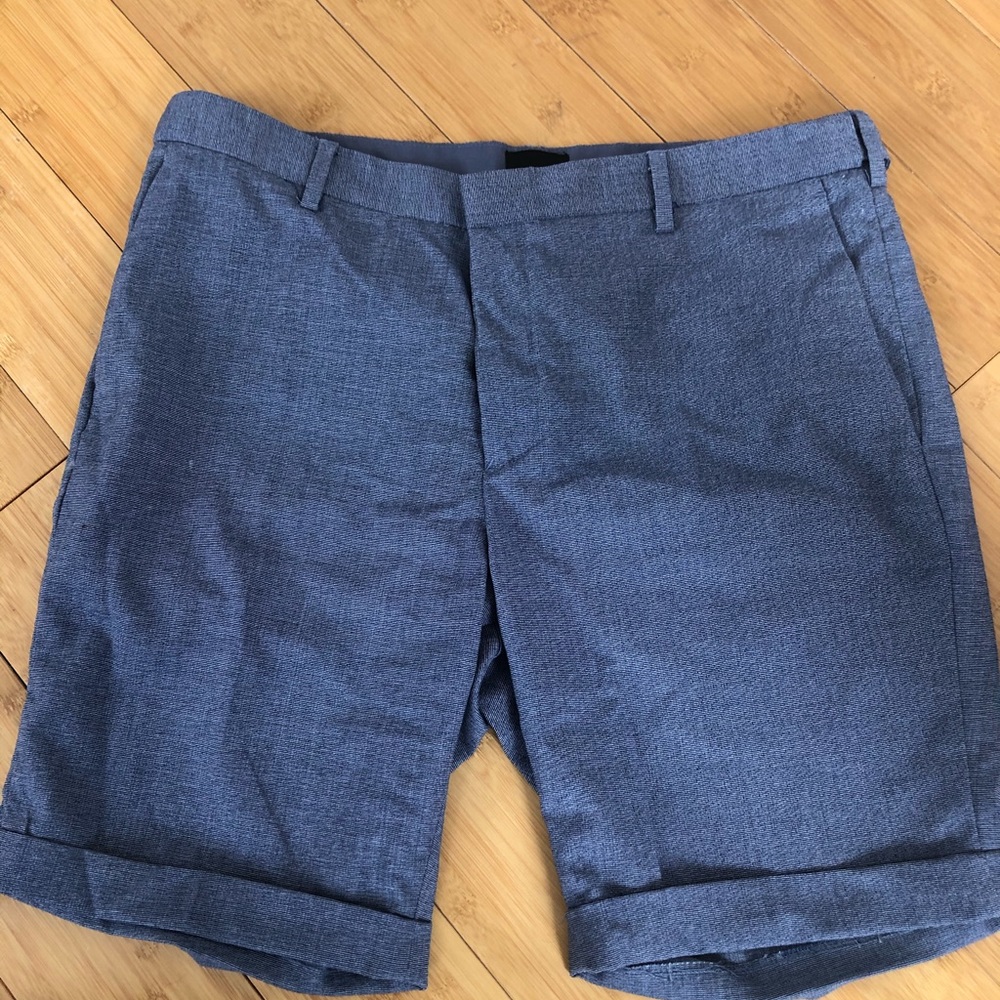 H&M Slim Fit Blue Shorts